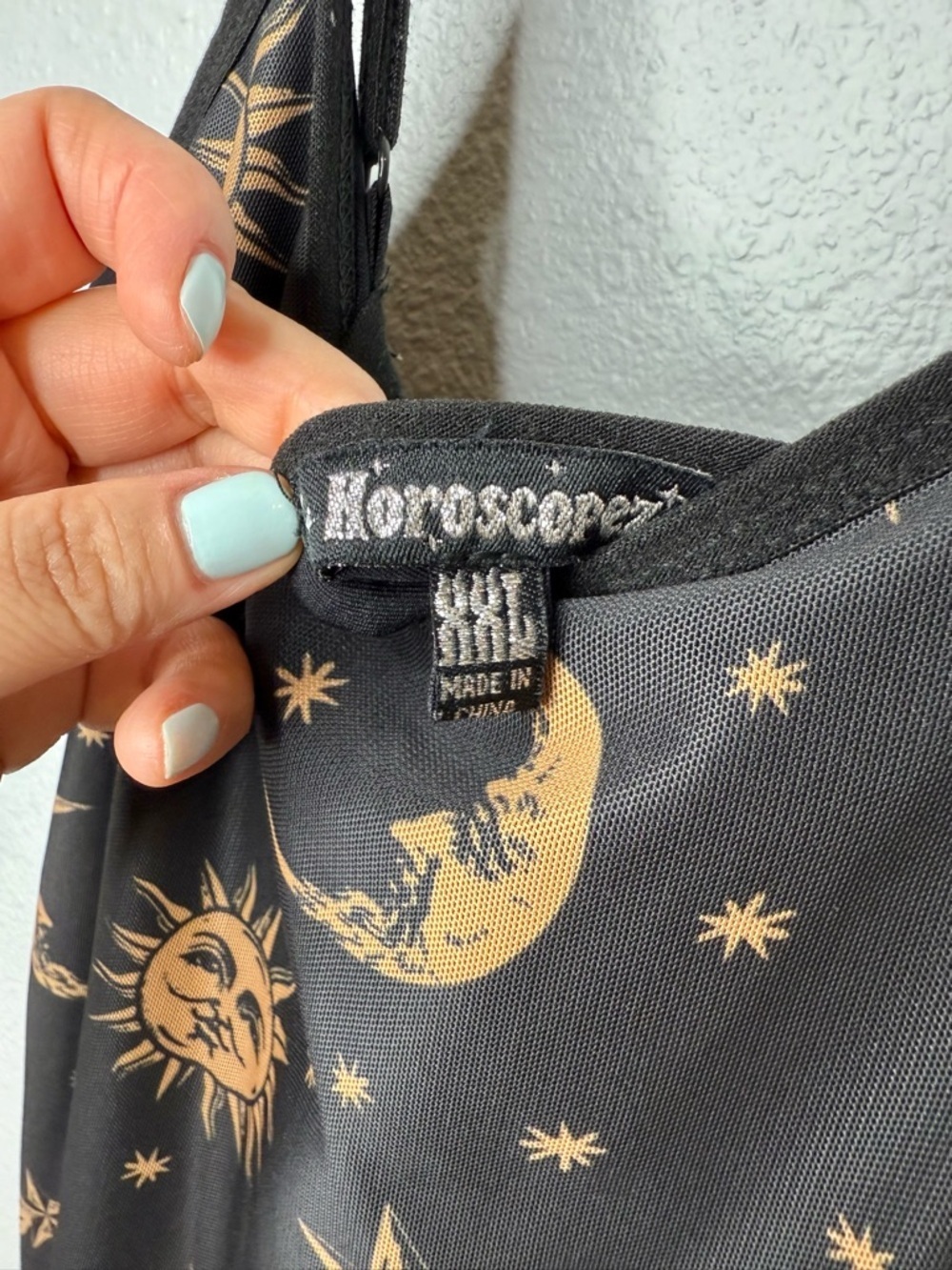Horoscopez x Dolls Kill Celestial Slip Dress 2X Whimsigoth 90s Goth Moon Sun - Picture 12 of 14